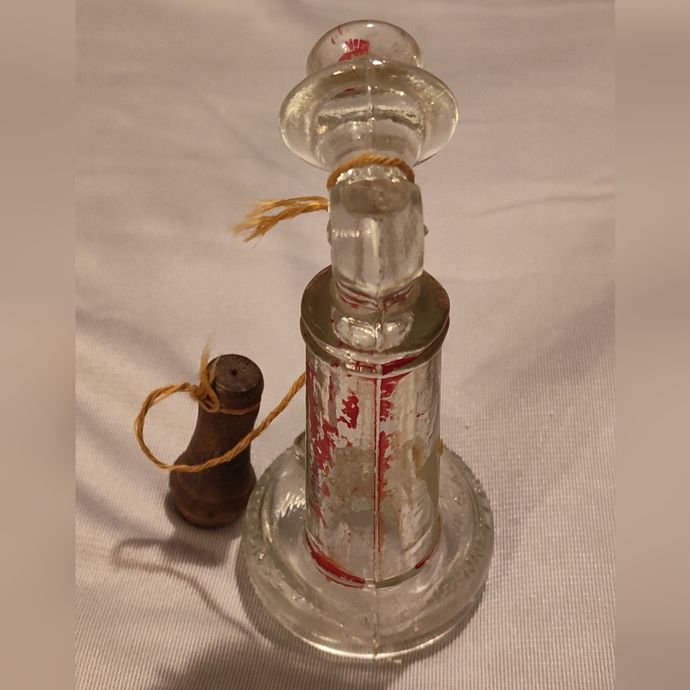 Vintage Glass Bottle with Cork Stopper